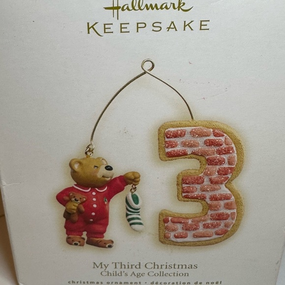 Hallmark Keepsake Ornament 2008 My Third Christmas Child's Age Collection - Picture 2 of 4
